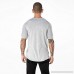 Fashion Solid Color T Shirt,Donci Raglan Striped Hem Short Tops Round Neck Casual Sports Summer New Men's Tees Gray B07Q55DKXF